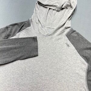 Tasc Performance Carrollton Mens Medium Grey Heather Raglan Hoodie TM596